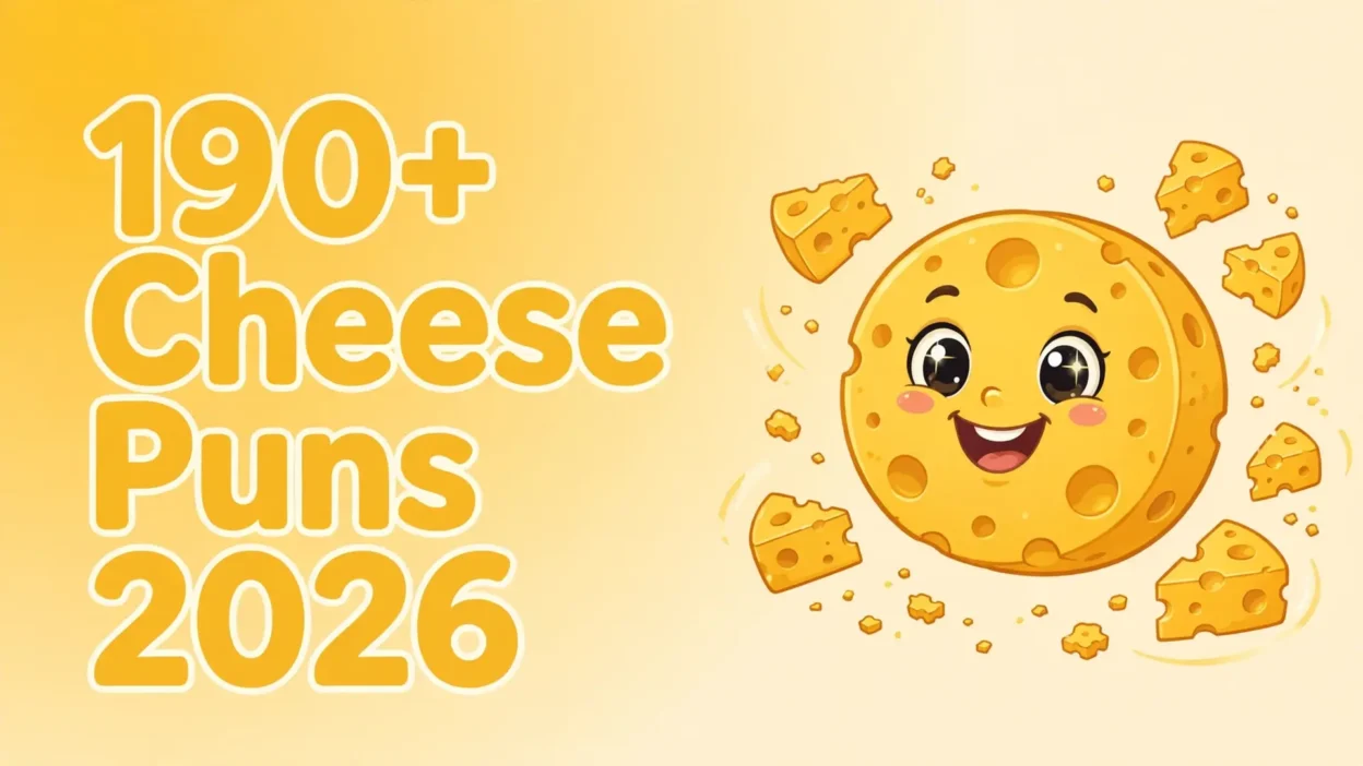 190+ Cheese Puns 2026 — grate jokes for every occasion