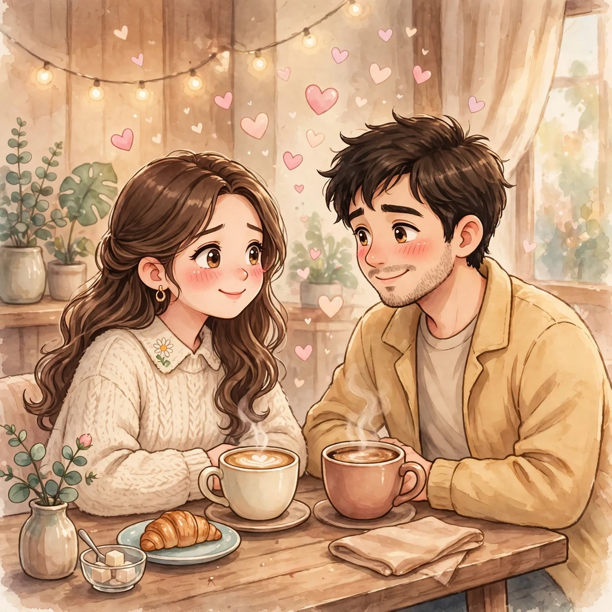 Flirty knock knock pick up lines couple chatting over coffee
